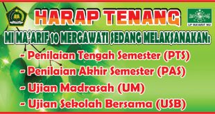 Desain Banner Harap Tenang Ada Ujian cdr