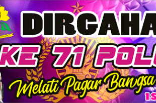 Desain Banner HUT Polwan cdr