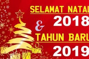 Desain Banner Selamat Natal dan Tahun Baru 2019 cdr