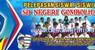 Desain banner perpisahan sekolah cdr terbaru