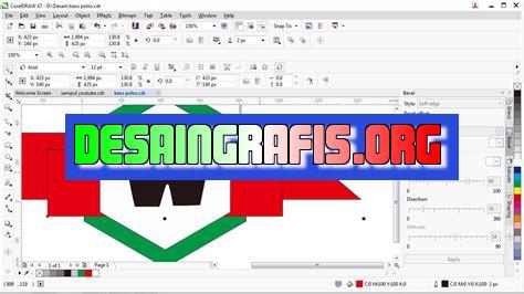 cara membuat desain stiker di coreldraw x7