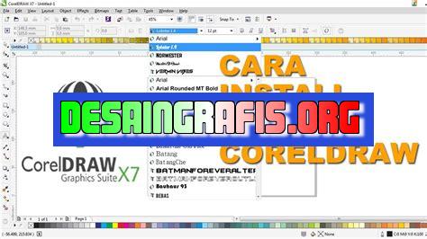 cara membuat font dengan coreldraw