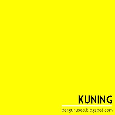 makna dan keunikan warna kuning