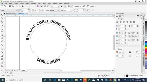 cara membuat tulisan keren di coreldraw x5