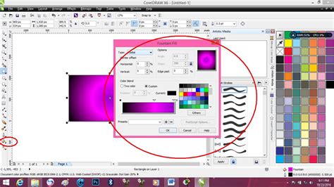 cara membuat efek neon di coreldraw x7