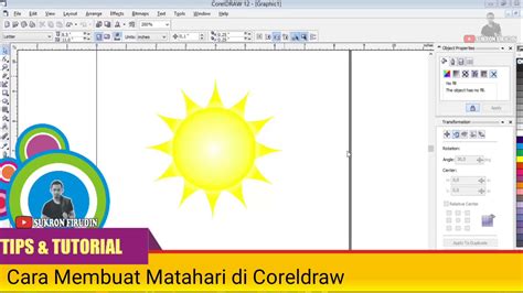 Cara Membuat Matahari Realistis di Coreldraw dengan Mudah