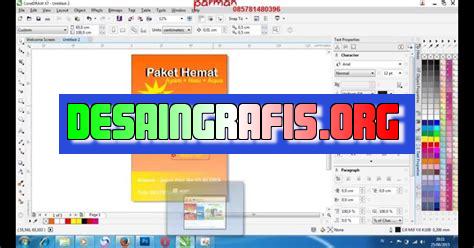 cara buat x banner dengan coreldraw