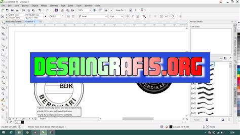 cara edit stempel di coreldraw