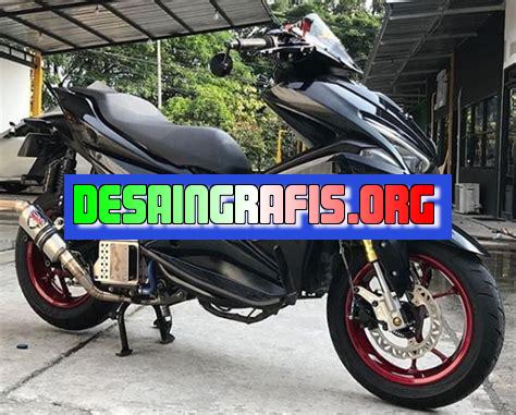 Modifikasi Aerox Hitam