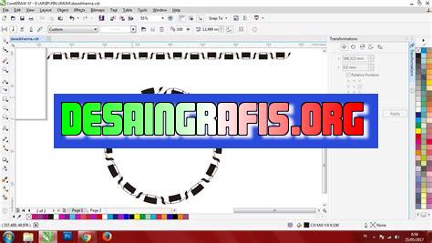 cara membuat objek mengikuti garis di coreldraw