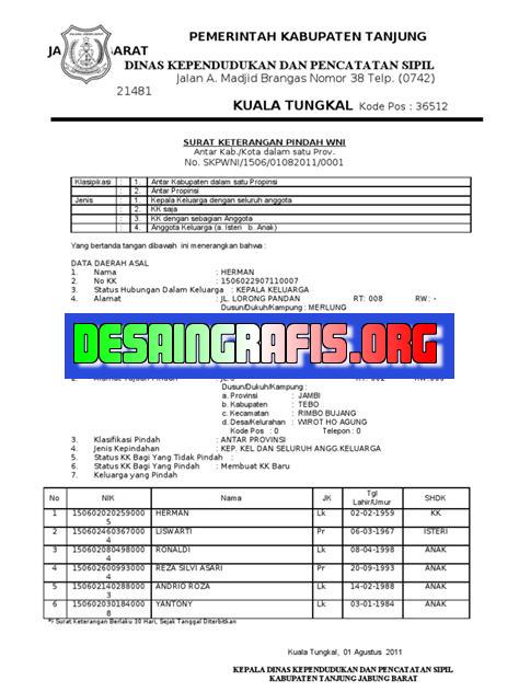 Cara Mengurus Surat Pindah Antar Provinsi 2017