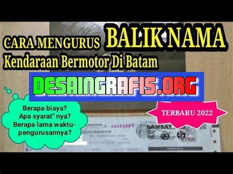 Cara Mengurus Balik Nama Motor