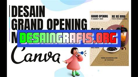 cara membuat design pamflet di canvas