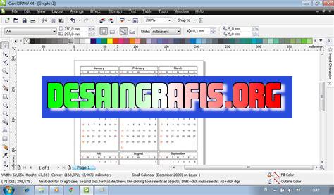 cara membuat kalender dengan coreldraw