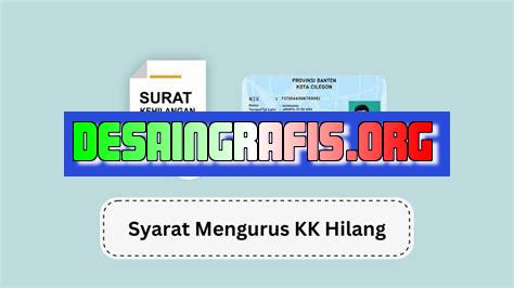 Cara Mengurus Kk Yang Hilang Online