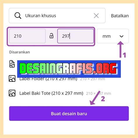 cara mengatur ukuran poster di canva web