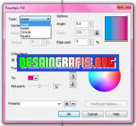 cara mengubah warna background di coreldraw