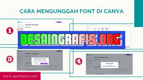 cara unggah font sendiri canva