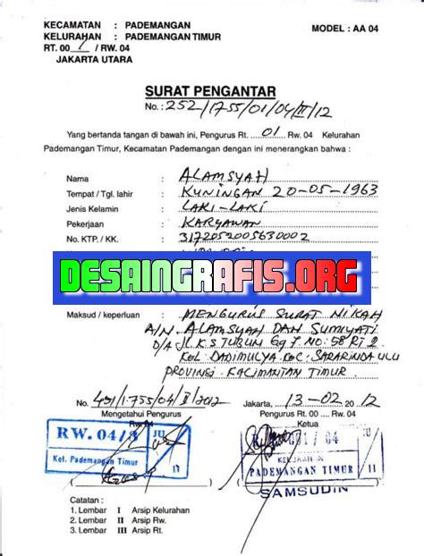 Cara Mengurus Surat Numpang Nikah | Desain Grafis Indonesia