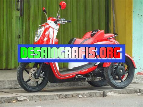 Modifikasi Scoopy Merah Doff