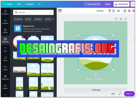 cara memasukkan gambar ke shape di canva