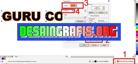 cara membuat nirmana di coreldraw