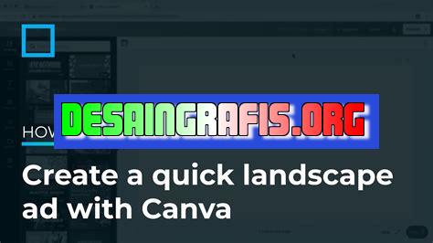 cara melandscape di canva