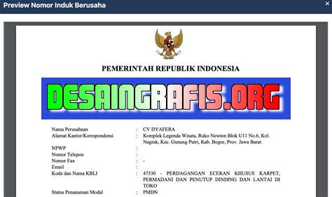 Cara Mengurus Nomor Induk Berusaha